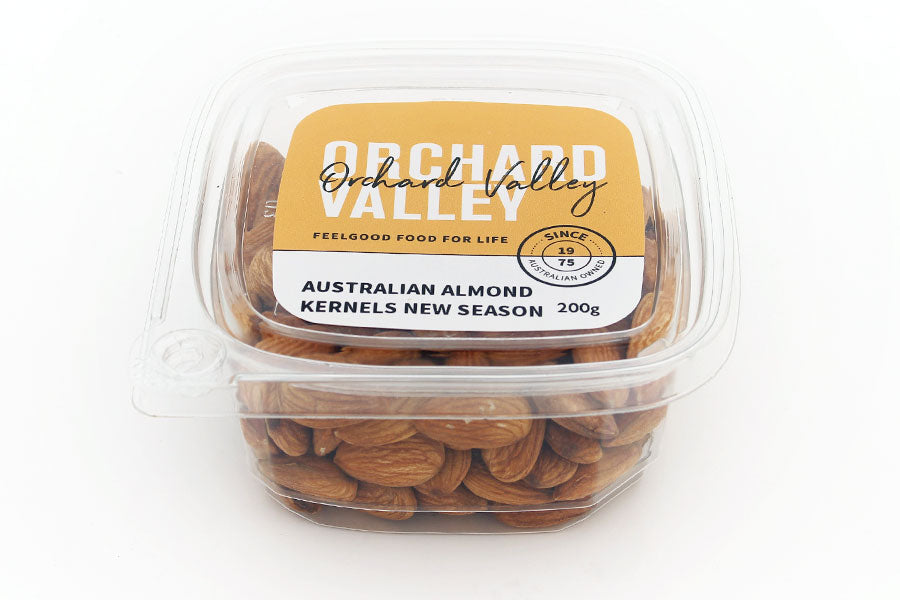 Orchard Valley Australian Almond Kernels — Australian-grown raw almond kernels, unpasteurised