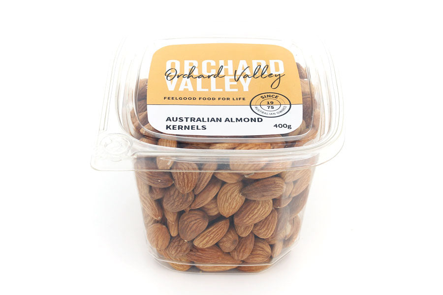 Orchard Valley Australian Almond Kernels — unpasteurised raw almonds from Australian orchards
