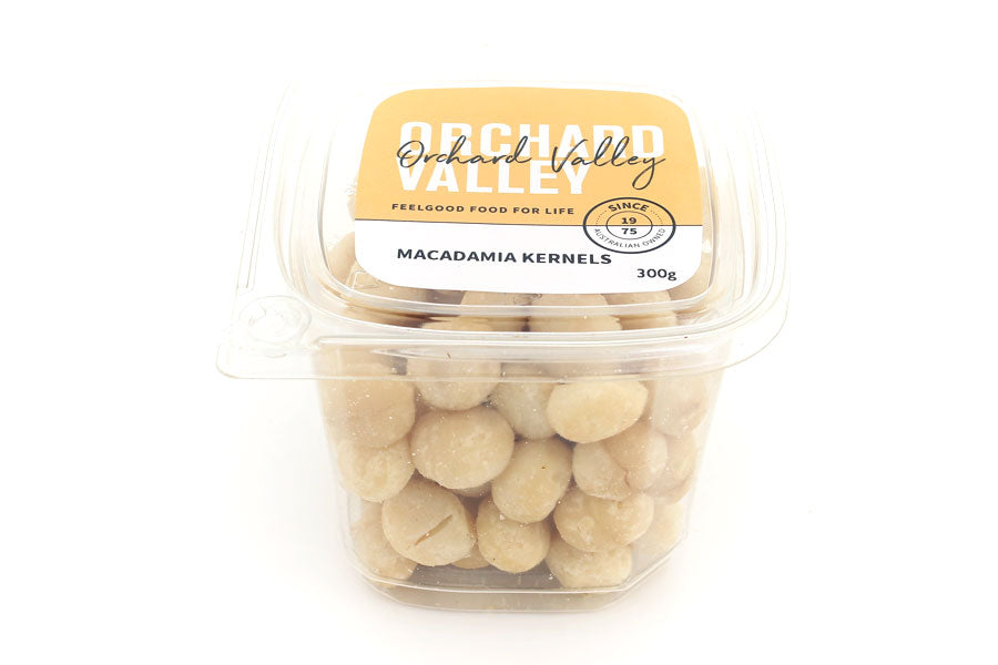 Orchard Valley Australian Macadamia Kernels — premium nuts for snacking and baking