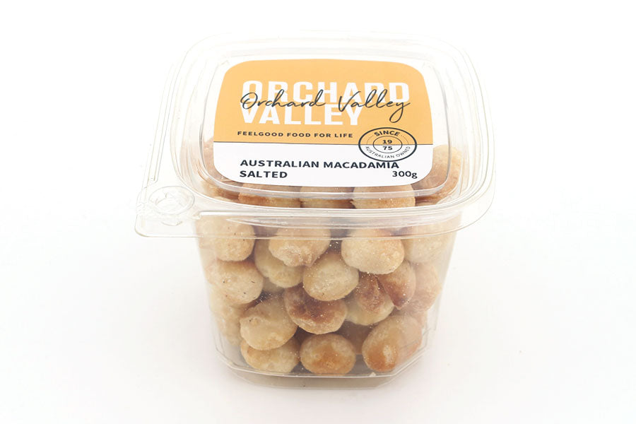 Orchard Valley Australian Macadamia Salted — premium nuts for snacking and baking