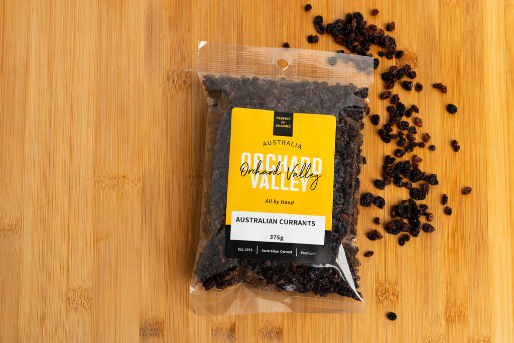 Orchard Valley Australian Currants 375g pack — naturally sweet dried fruit