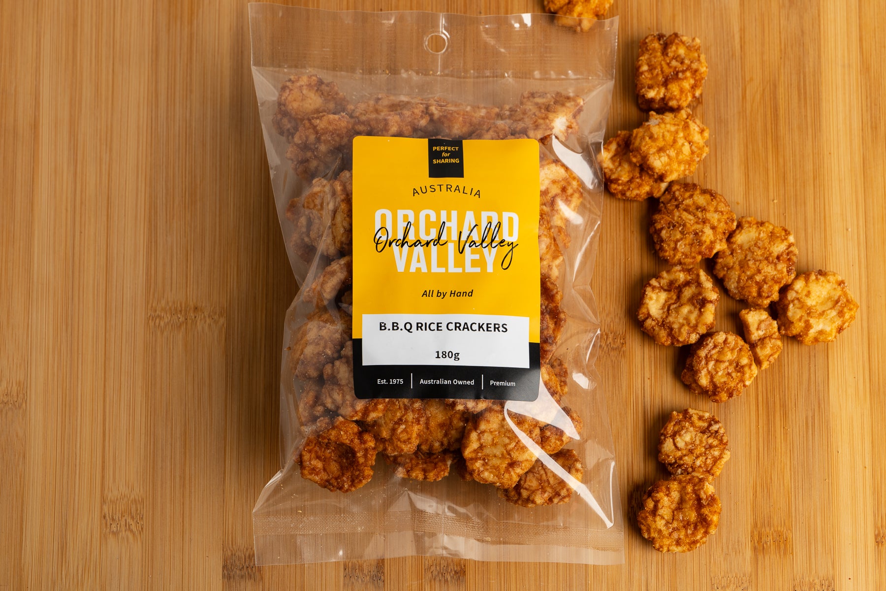 B.B.Q Rice Crackers 180g | Orchard Valley