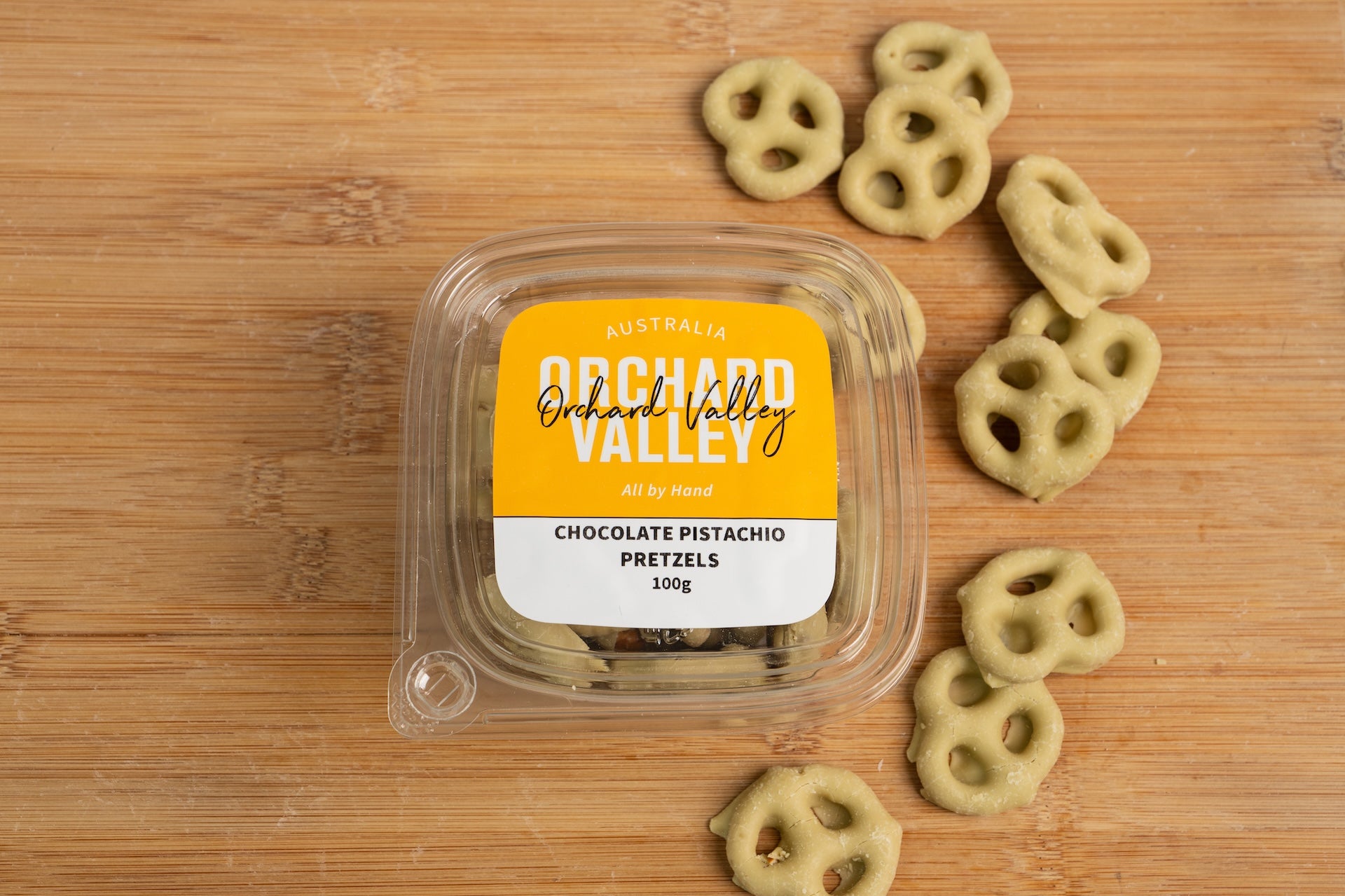 Chocolate Pistachio Pretzels