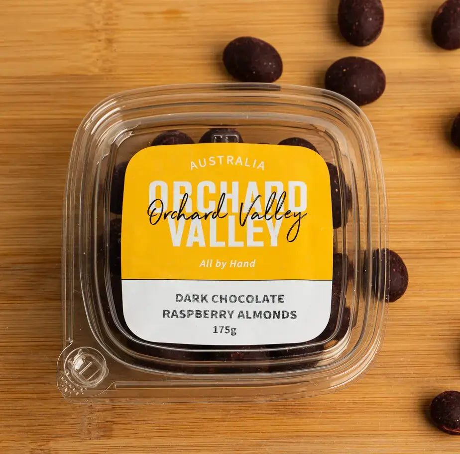 Dark Chocolate Raspberry Almonds