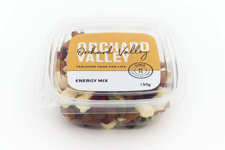 Orchard Valley Energy Mix — fruit, nut and white chocolate trail mix for hikes and lunchboxes