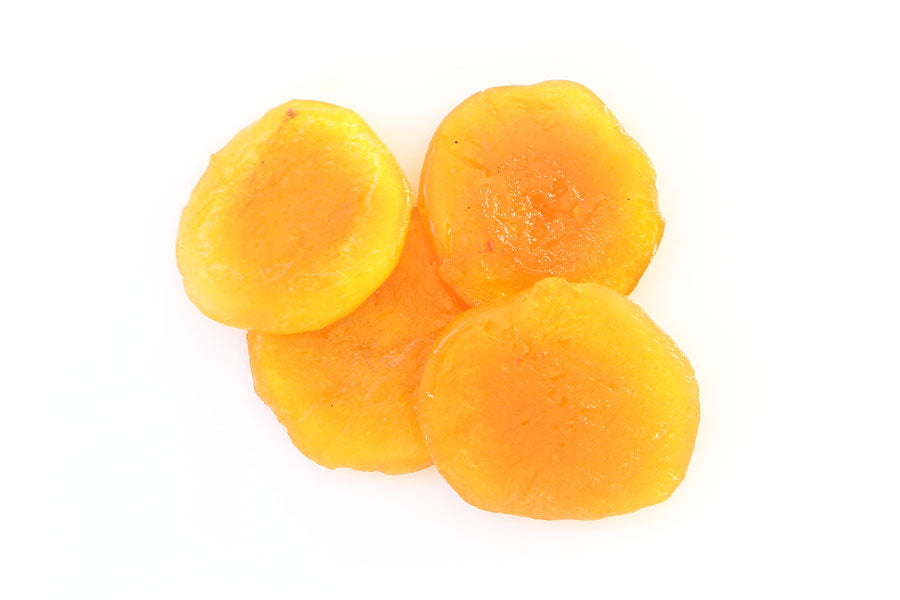 Orchard Valley Glace Peaches — candied glace fruit for baking and grazing