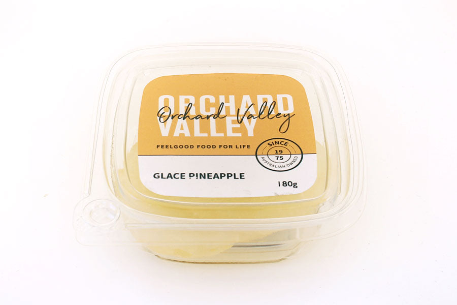 Orchard Valley Glace Pineapple — candied glace fruit for baking and grazing