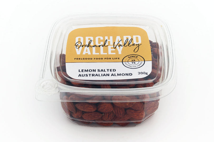 Orchard Valley Australian Lemon Salted Almond — premium nuts for snacking and baking