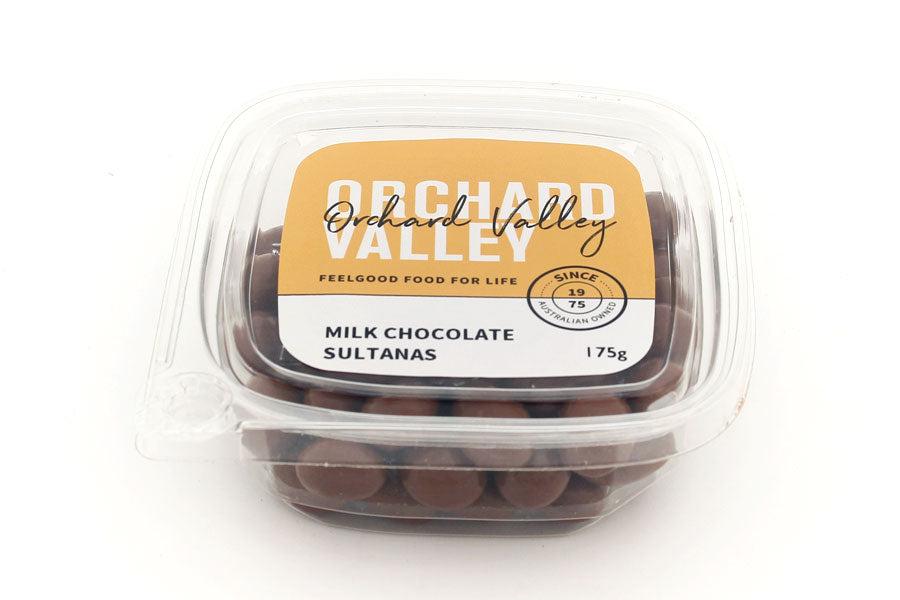 Orchard Valley Milk Chocolate Sultanas — a gourmet chocolate treat