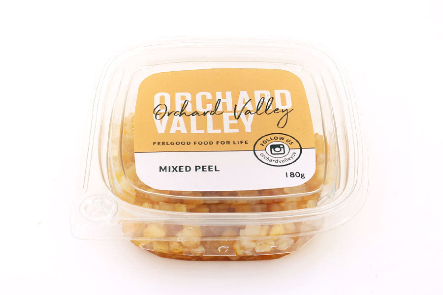 Orchard Valley Mixed Peel — candied glace fruit for baking and grazing