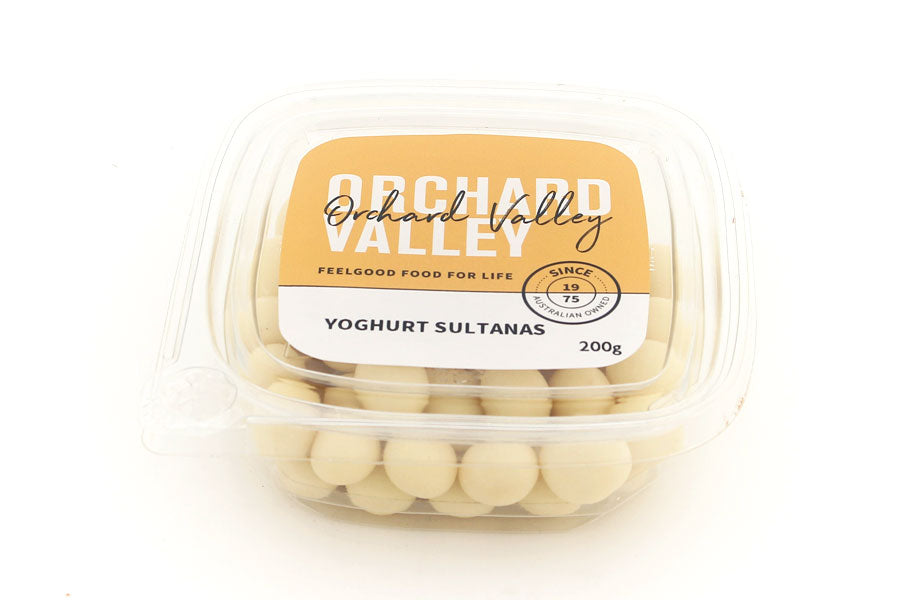 Orchard Valley Yoghurt Sultanas — naturally sweet dried fruit